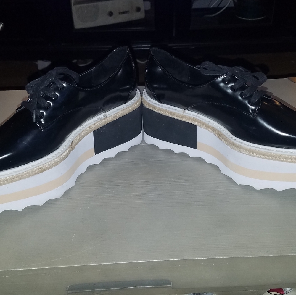 NWOT! MANGO Contrast Platform Size 39 Shoes - Picture 5 of 16
